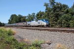 Amtak train 42 heads East at Milepost 116 toward Harrisburg